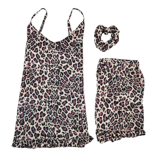 Pigiama Donna Estivo Peonia Animalier Filo D'Angelo