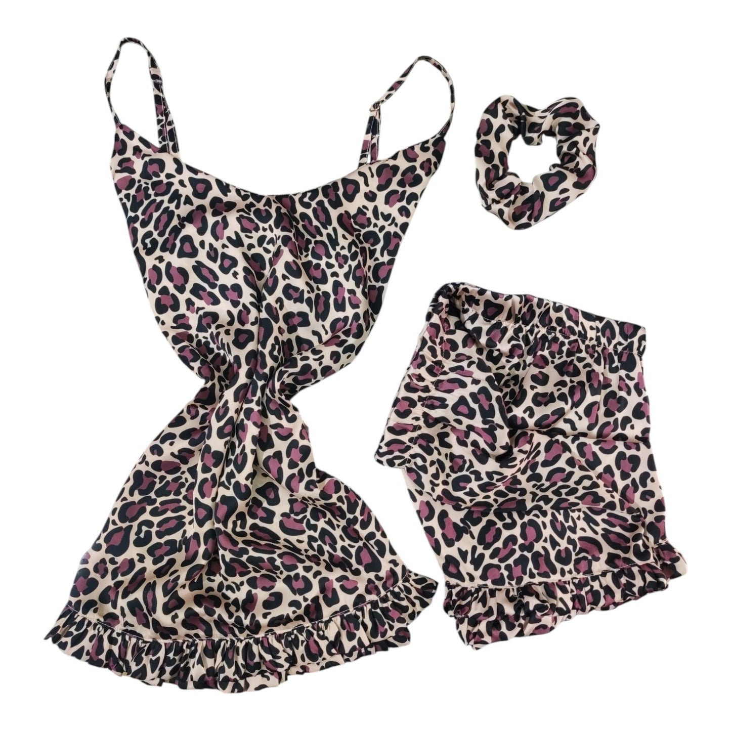 Pigiama Donna Estivo Peonia Animalier Filo D'Angelo