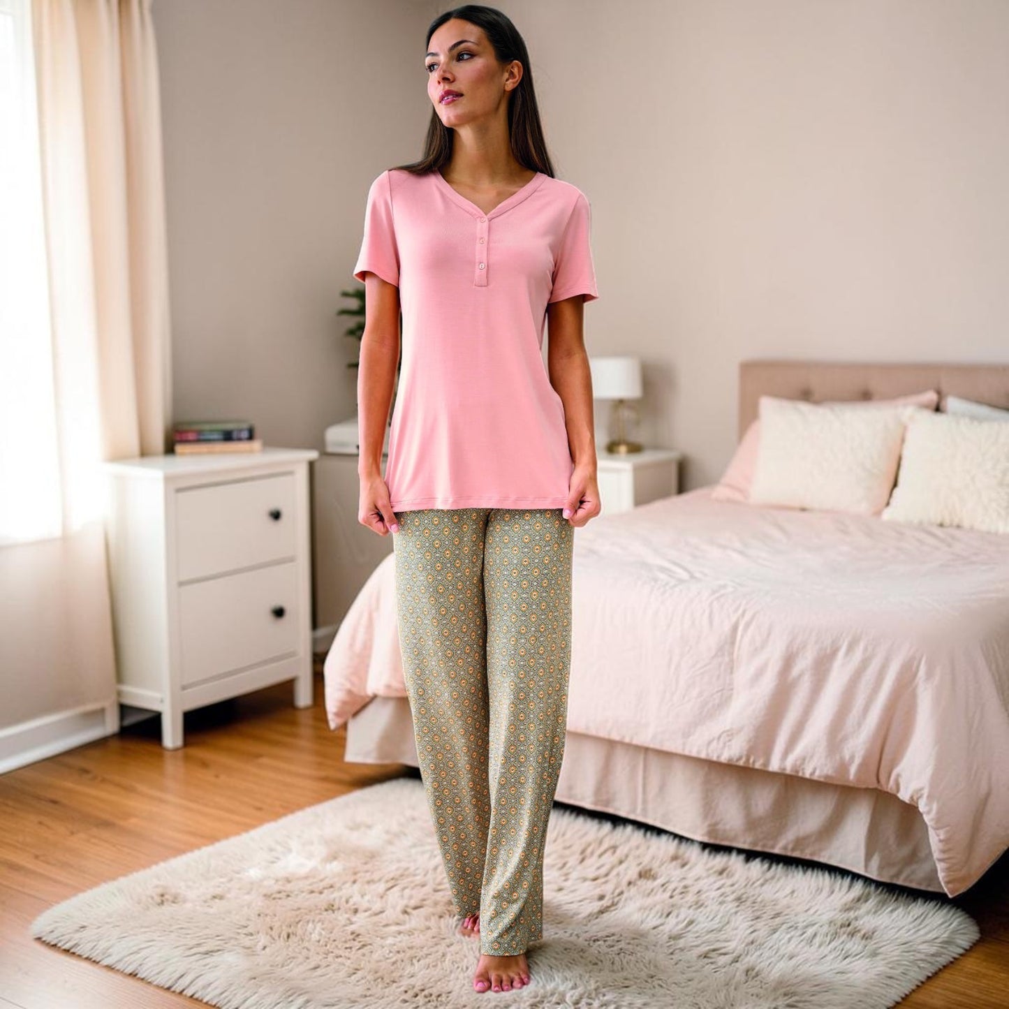 Pigiama Donna Estivo BS102291 Bisbigli