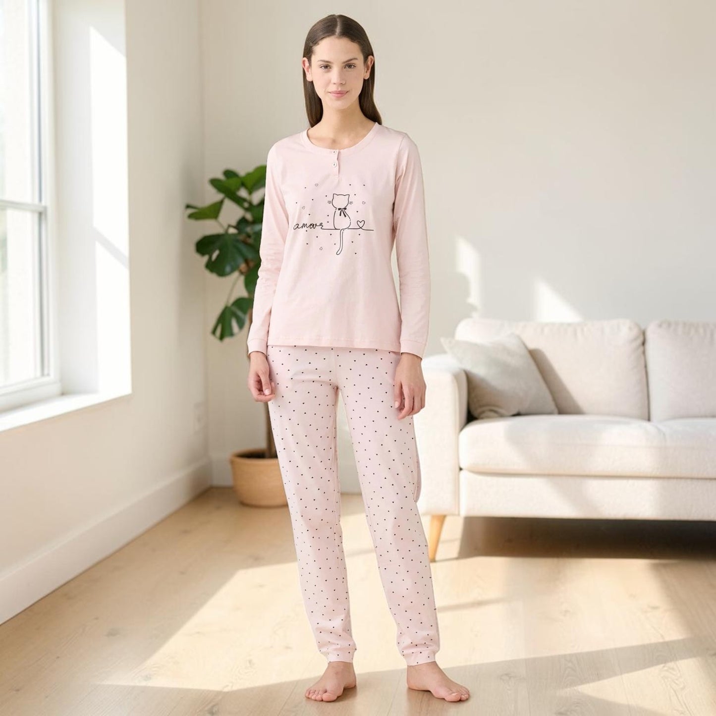 Pigiama Donna Estivo FA9464AB Noi di Notte