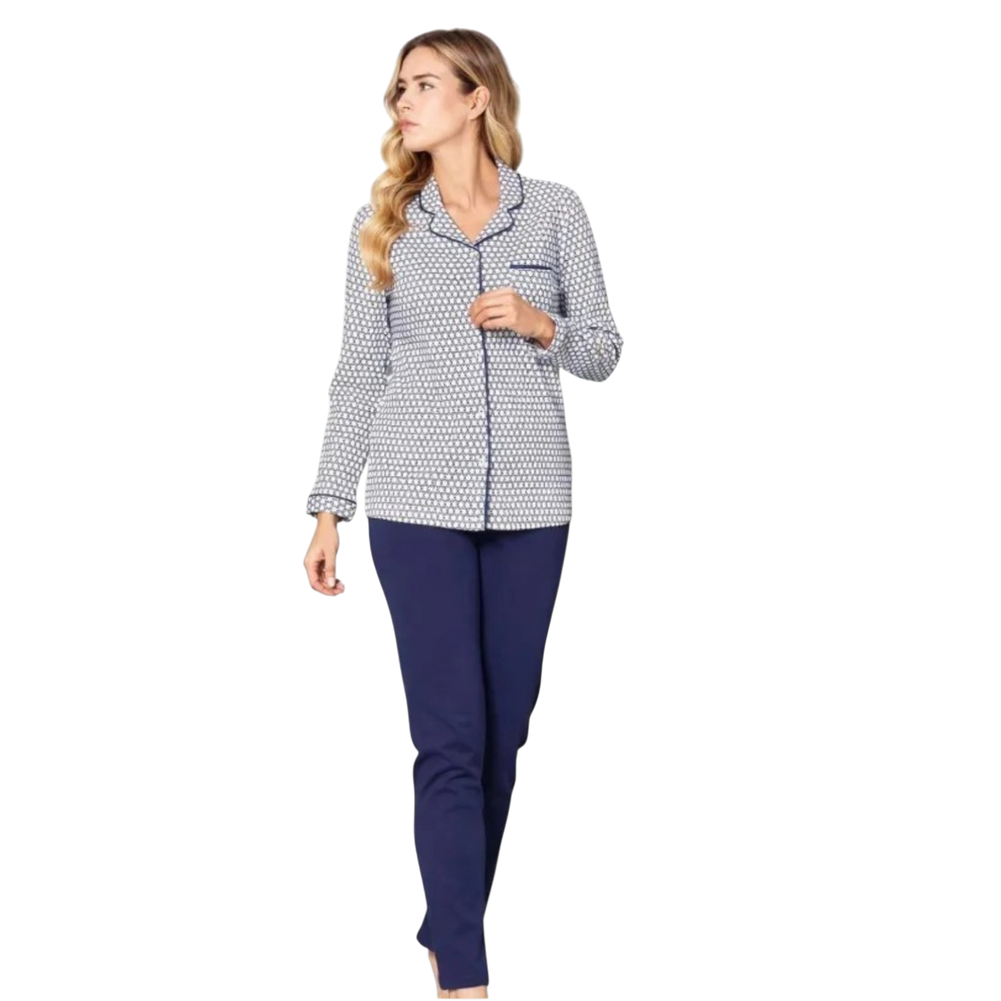 Pigiama Donna Invernale BR292256 Bisbigli aperto