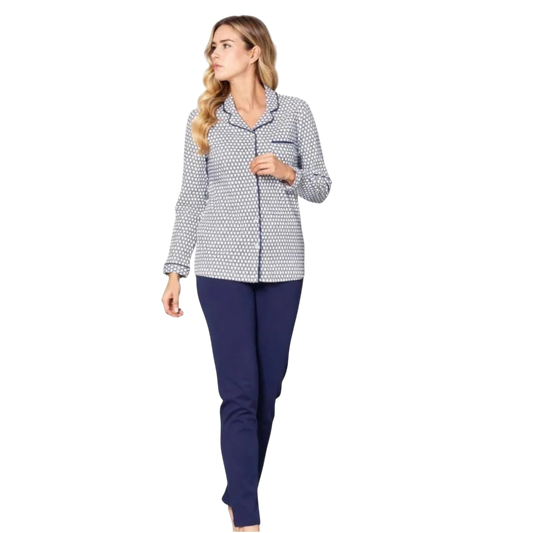 Pigiama Donna Invernale BR292256 Bisbigli aperto