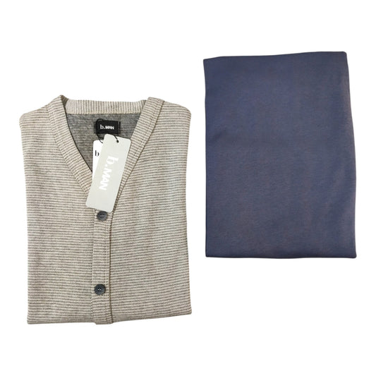 Pigiama uomo b.man LR877122 aperto in caldo cotone invernale