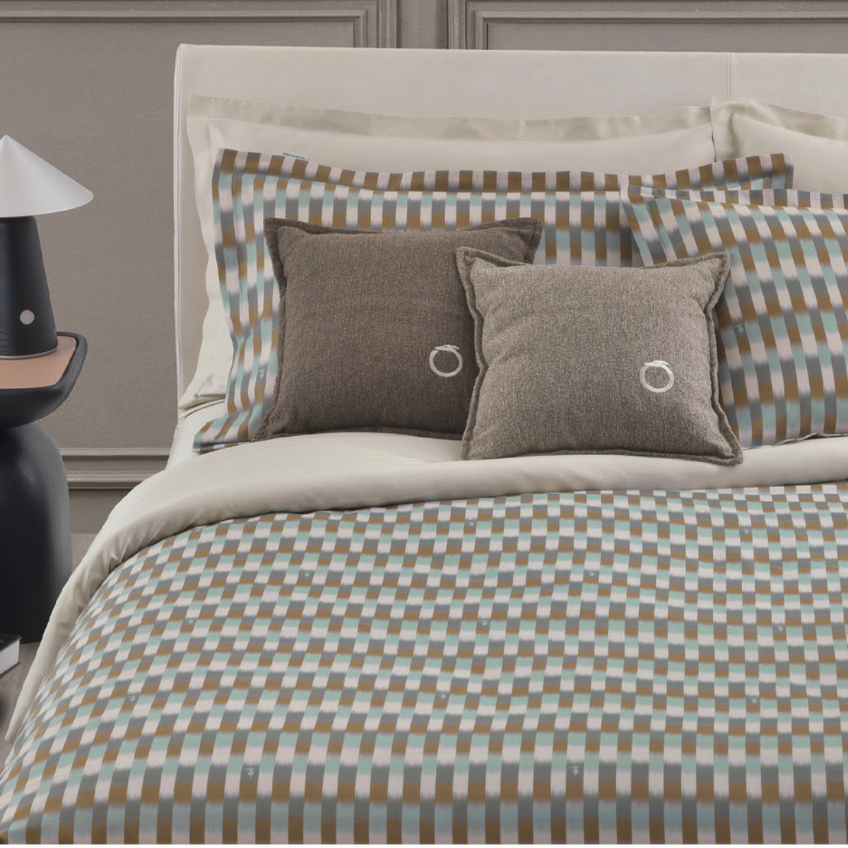 Trapunta Matrimoniale Fil a Fil Trussardi Azzurro