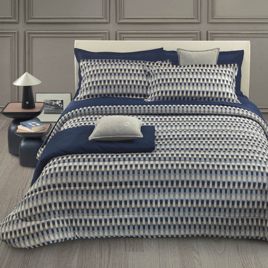 Trapunta Matrimoniale Fil a Fil Trussardi Blu
