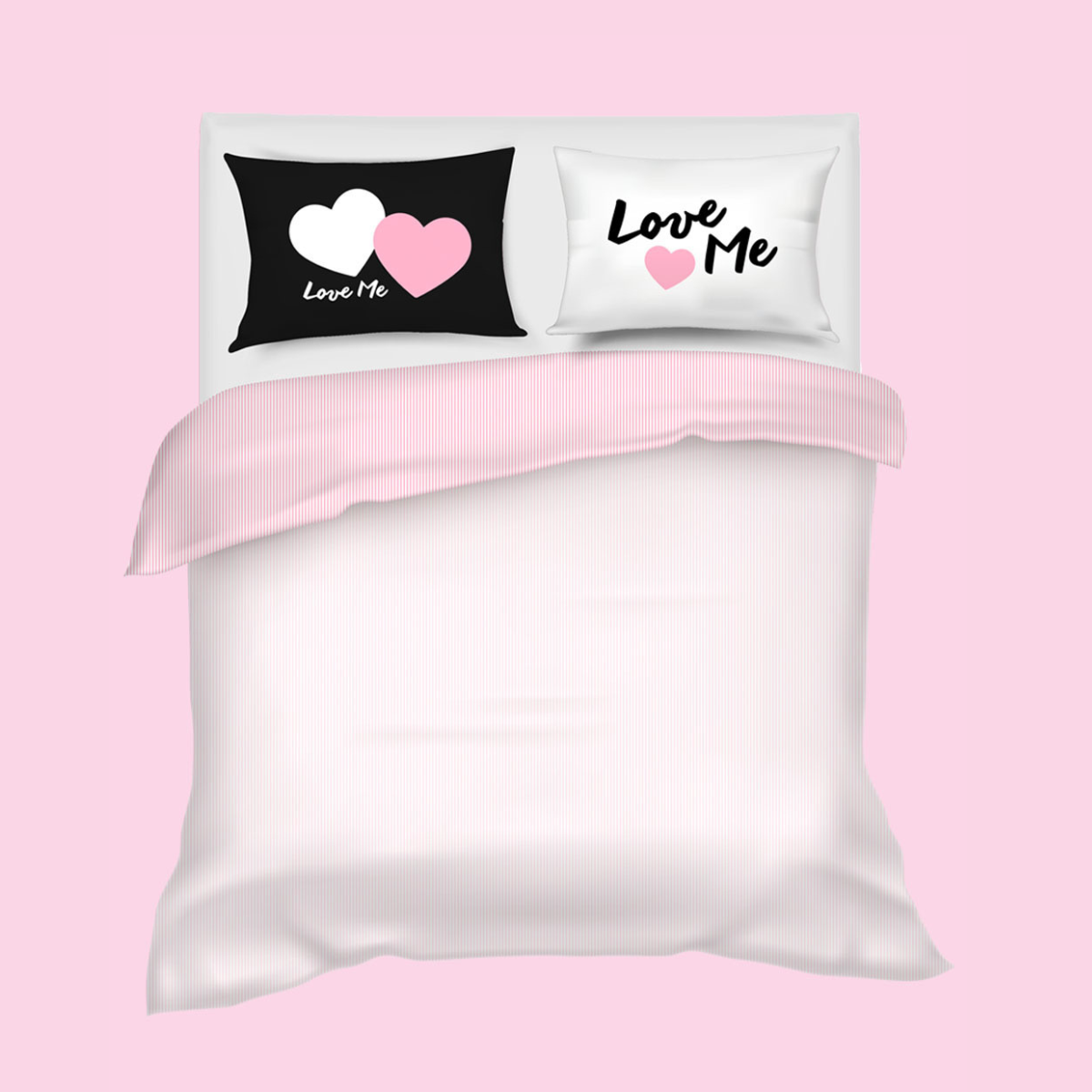 Completo letto 2 posti Love Me - Camomilla