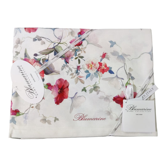 Runner Campanula Blumarine Home 50x150 in panama 100% cotone con stampa piazzata e trattamento antimacchia