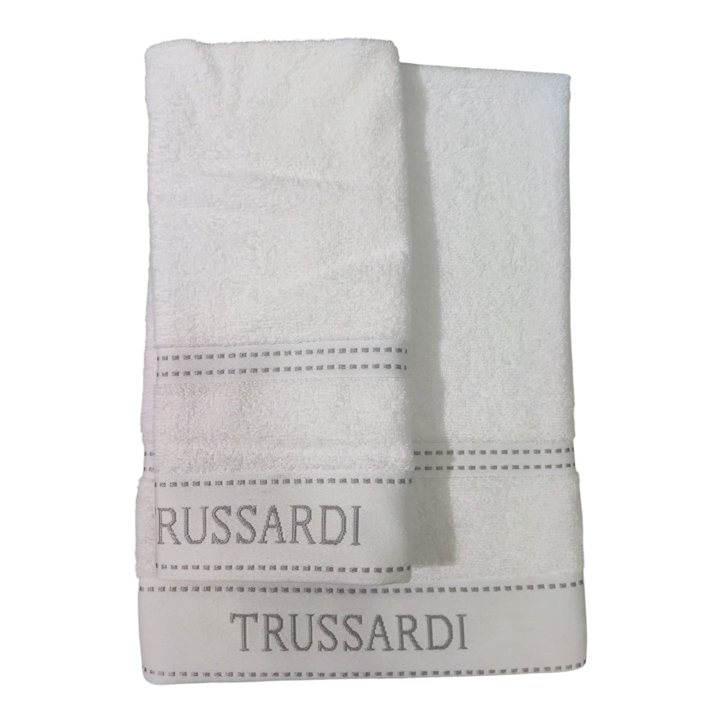 Set 1 Asciugamano e 1 Ospite Ribbon Trussardi Casa