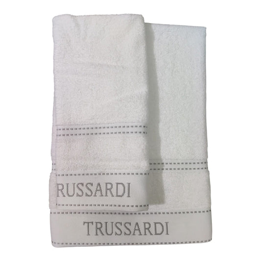 Set 1 Asciugamano e 1 Ospite Ribbon Trussardi Casa