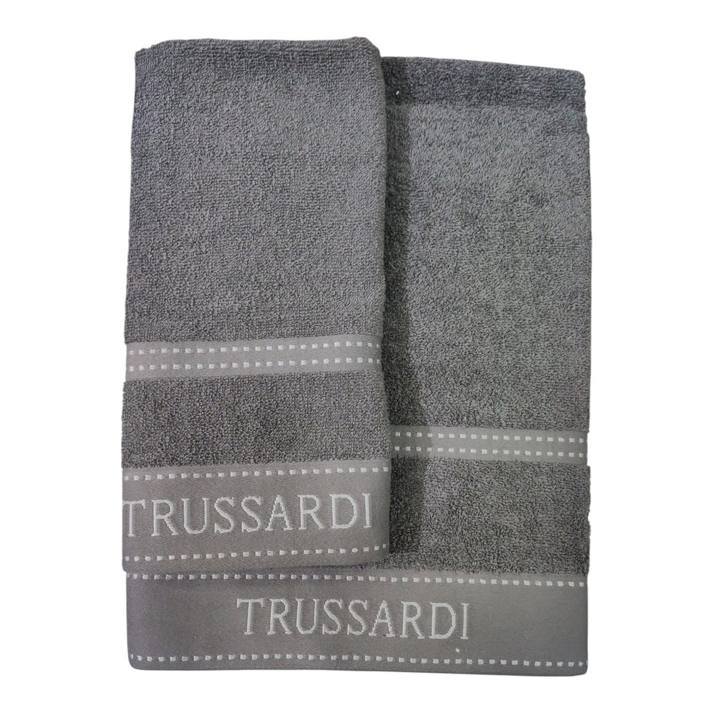 Set 1 Asciugamano e 1 Ospite Ribbon Trussardi Casa
