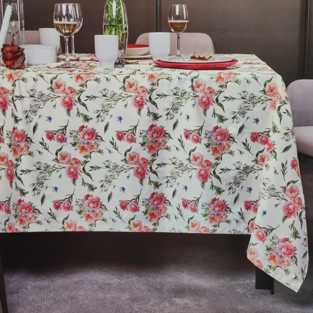 Tovaglia 6 Posti Taife Neith 160x180 cm in Cotone