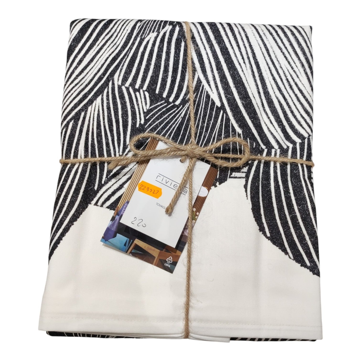 Tovaglia antimacchia Ines Riviera by Carillo Home 150x220 per 8 posti in twill con stampa digitale decorativa