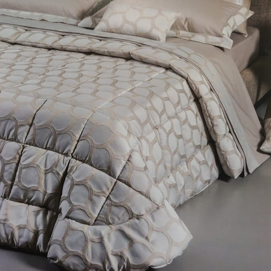 Copriletto 2 Posti Chiffon Battaglia Classico Italiano