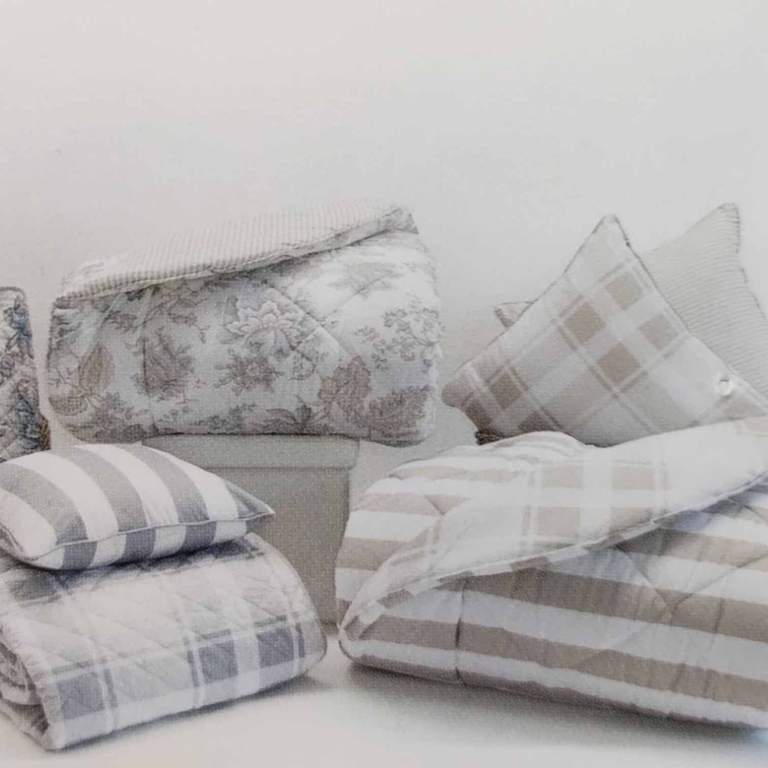 Trapuntino 2 posti Lumiere Piazza Pitti Firenze double face 260x260 in cotone con imbottitura leggera 100 gr/mq