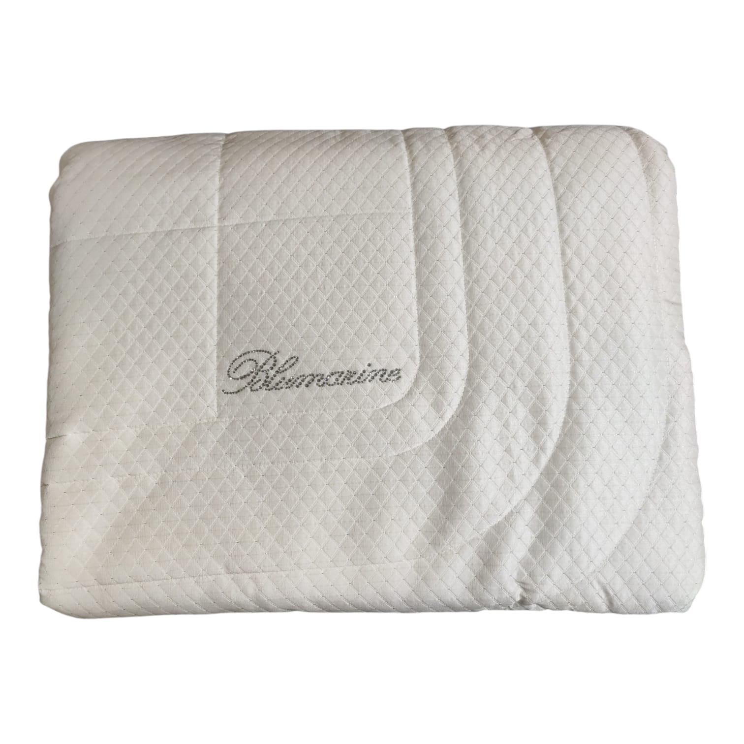 Trapuntino 2 posti Primizia Blumarine 270x270 in piquè jacquard con logo in cristalli e retro in cotone