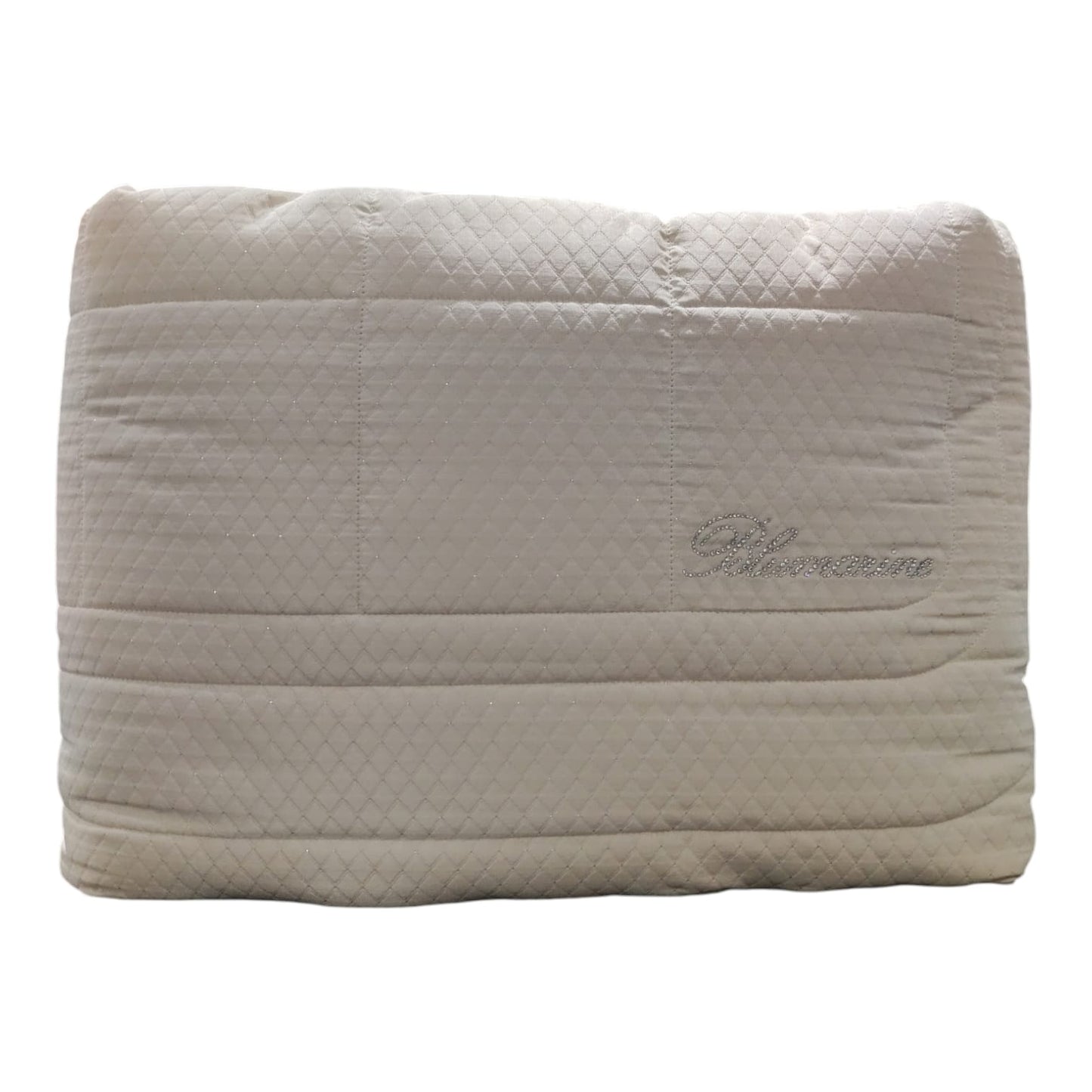 Trapuntino 2 posti Primizia Blumarine 270x270 in piquè jacquard con logo in cristalli e retro in cotone