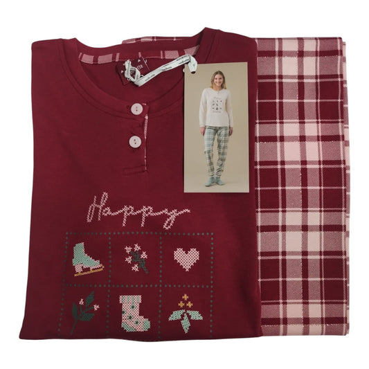 Pigiama Donna FA9282AB Noi di Notte Invernale