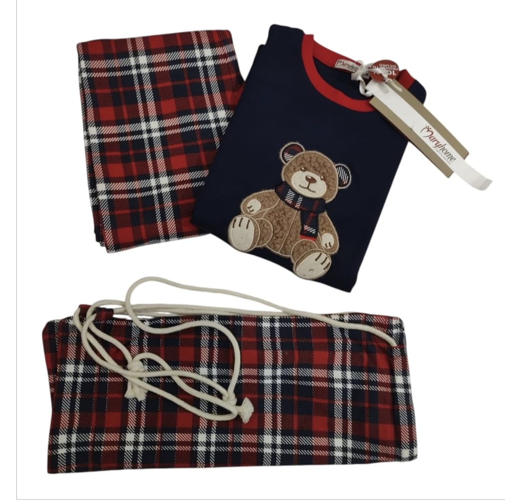 Pigiama Bambina Orsetto Teddy 6P85003 MaryHome