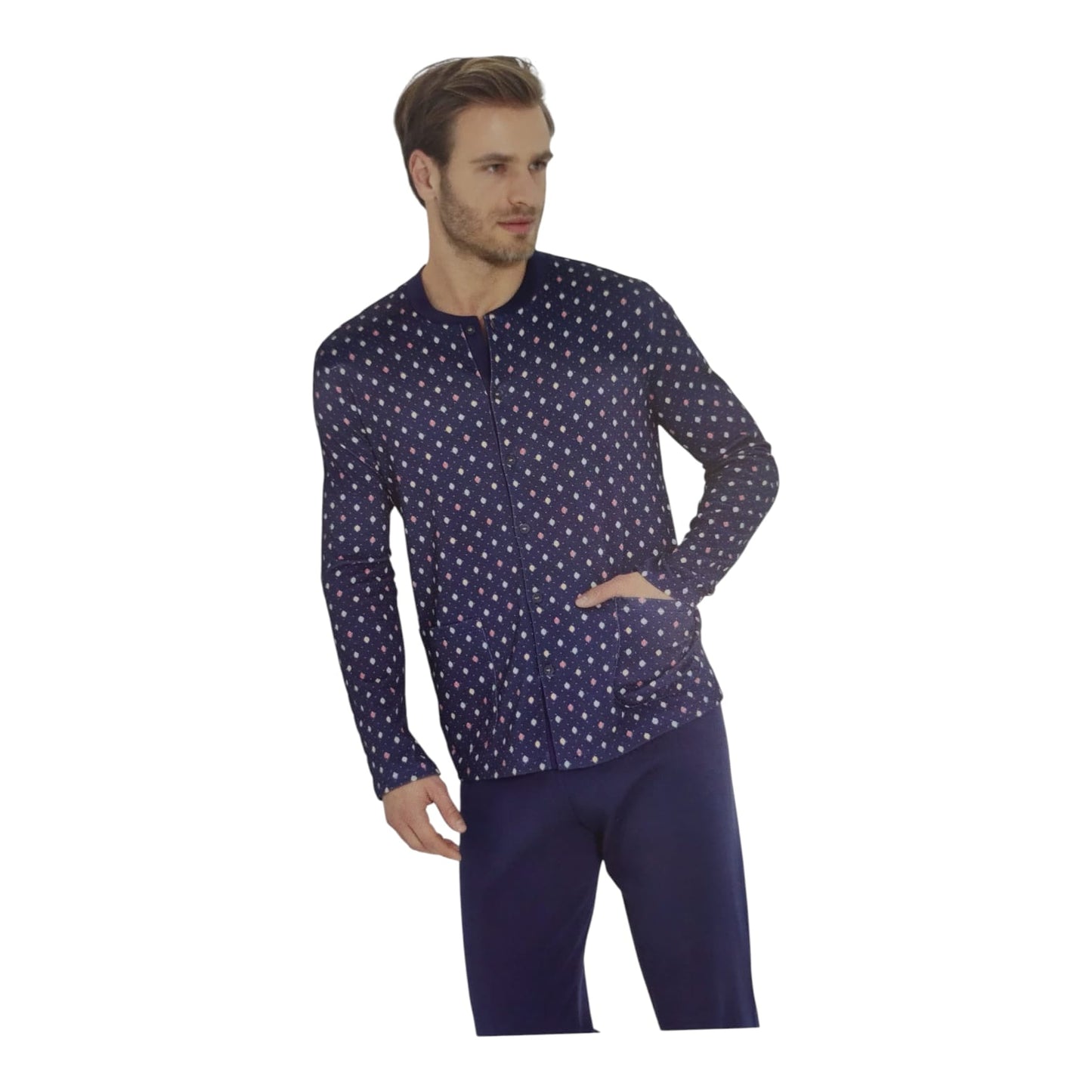 Pigiama Uomo Invernale LR892050 You Men's Night Wear 365 aperto
