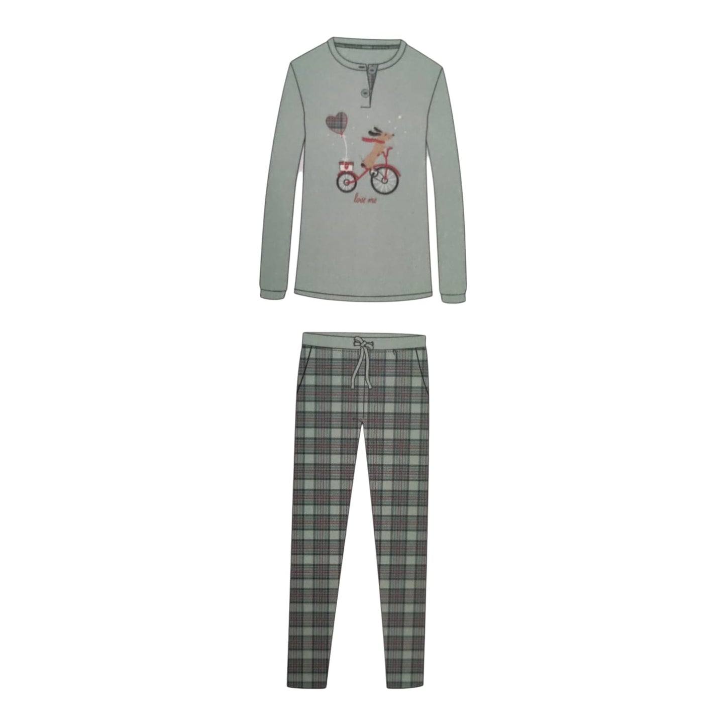 Pigiama Donna FA8784AB Noi di Notte Invernale