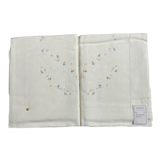 Parure Lenzuola Lino 2 Posti 180 Broderie