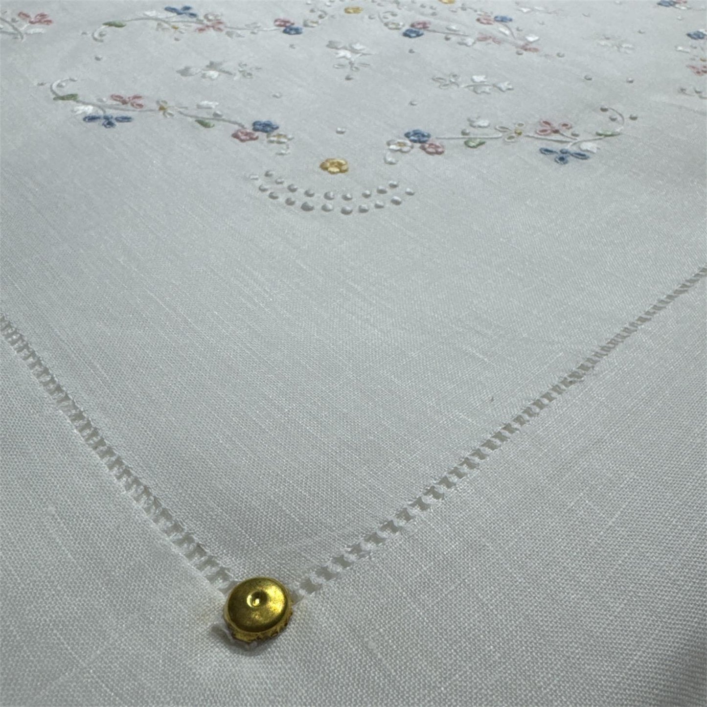 Parure Lenzuola Lino 2 Posti 180 Broderie