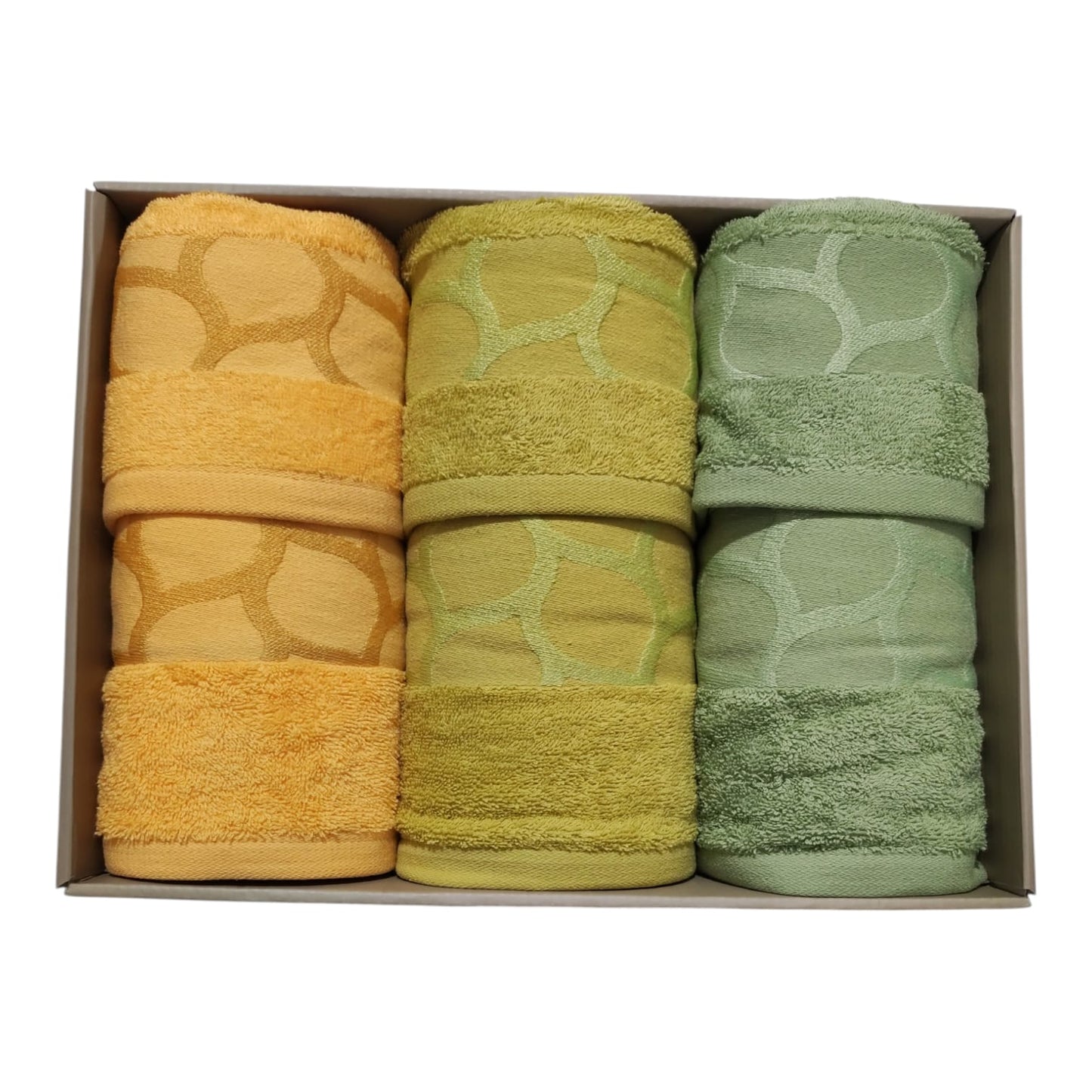 Set 3 Asciugamani e 3 Ospiti Chiffon Neìth