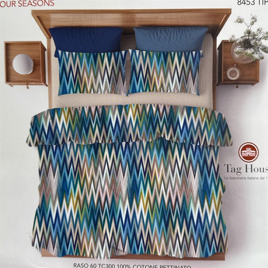 Completo Lenzuolo Copriletto 2 Posti Four Season 8453 Tips Tag House