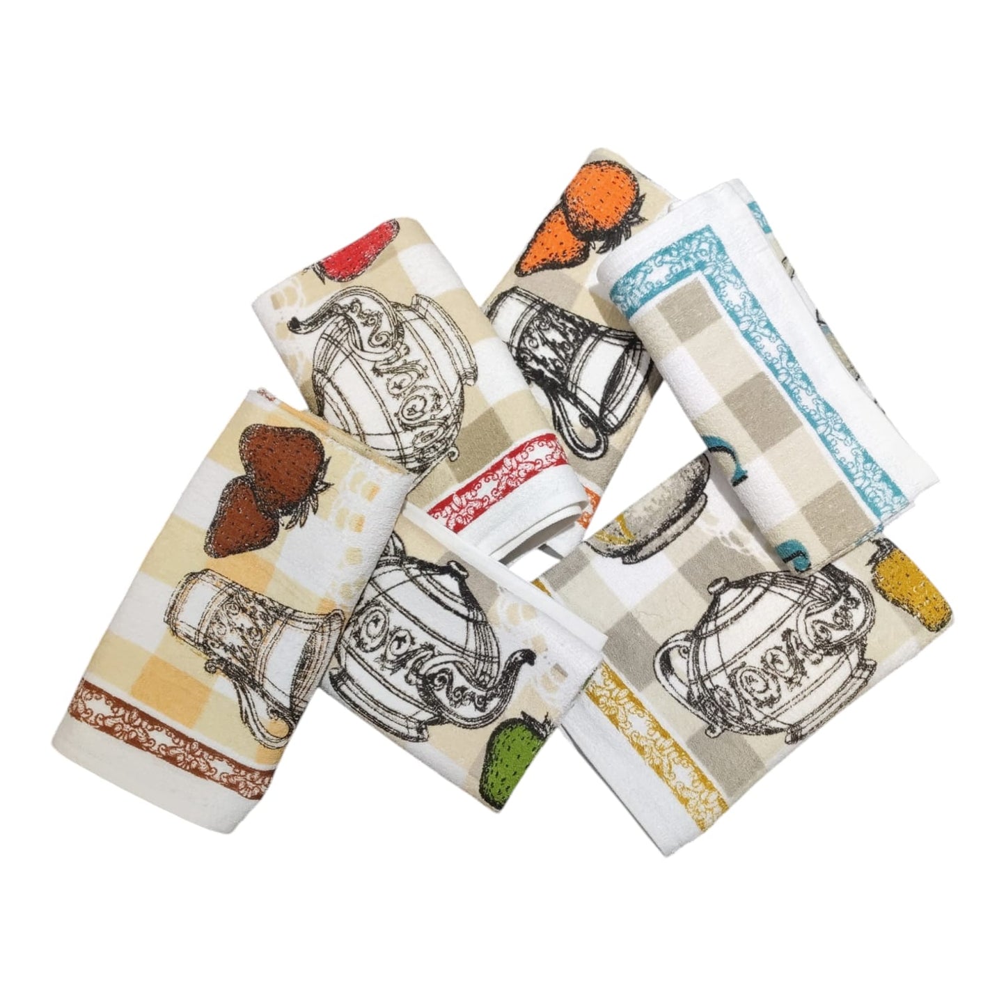 Set Strofinacci 6 Pezzi Macedonia Preziosa Home