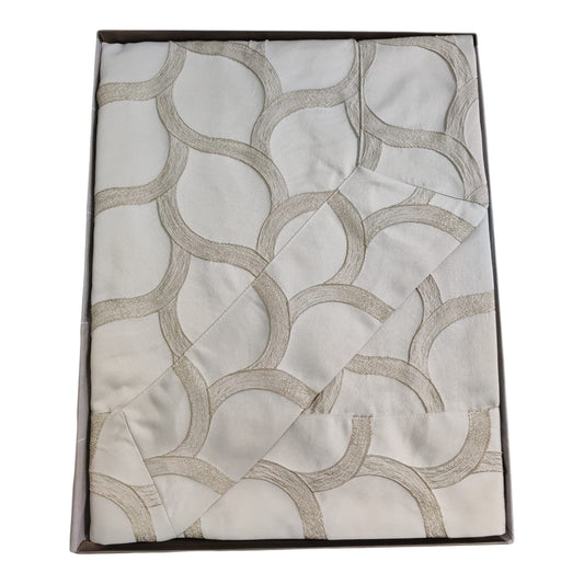 Copriletto 2 Posti Chiffon Battaglia Classico Italiano