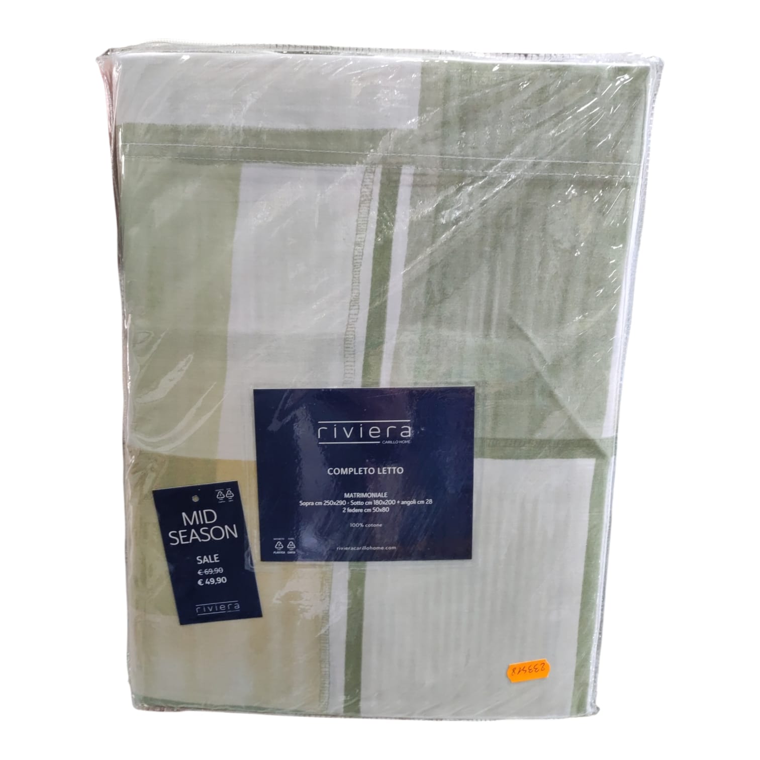 Offerta 3 completi lenzuola 2 posti assortiti Riviera a soli 100 euro per letto matrimoniale