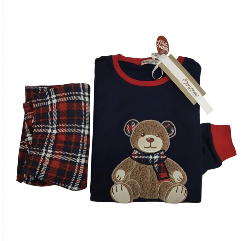 Pigiama Bambina Orsetto Teddy 6P85003 MaryHome