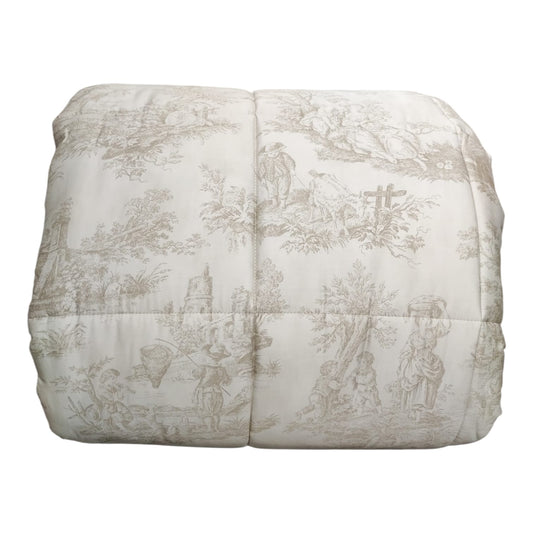 Trapunta matrimoniale invernale Toile de Jouy Reever col. corda