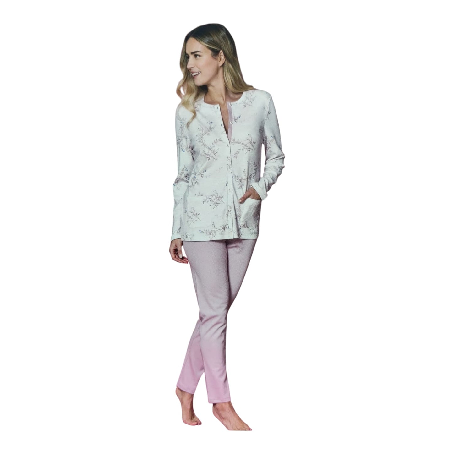 Pigiama Donna Invernale LR292237 Linclalor aperto