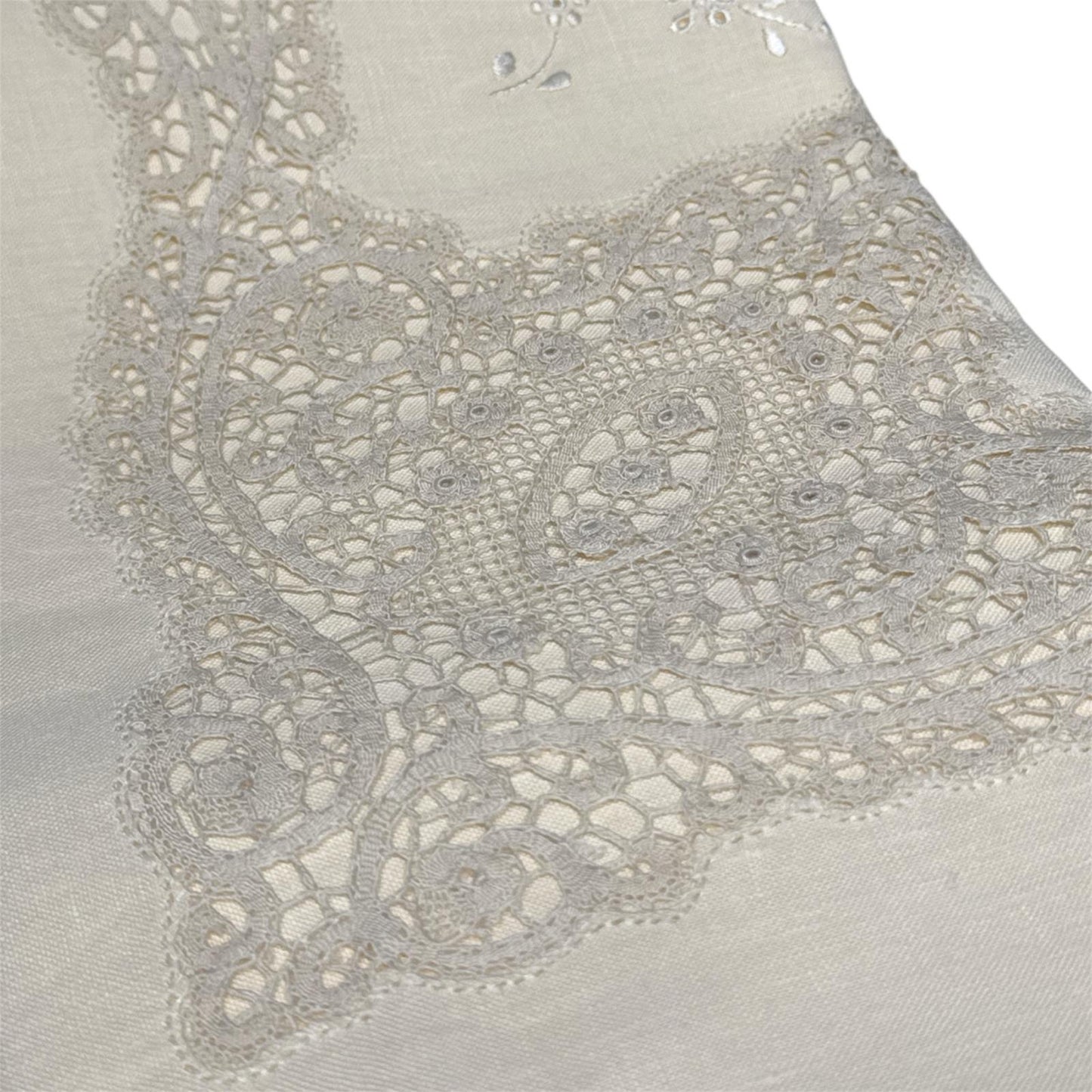 Parure Lenzuola 2Posti Lino e Cantù 04/496 Broderie