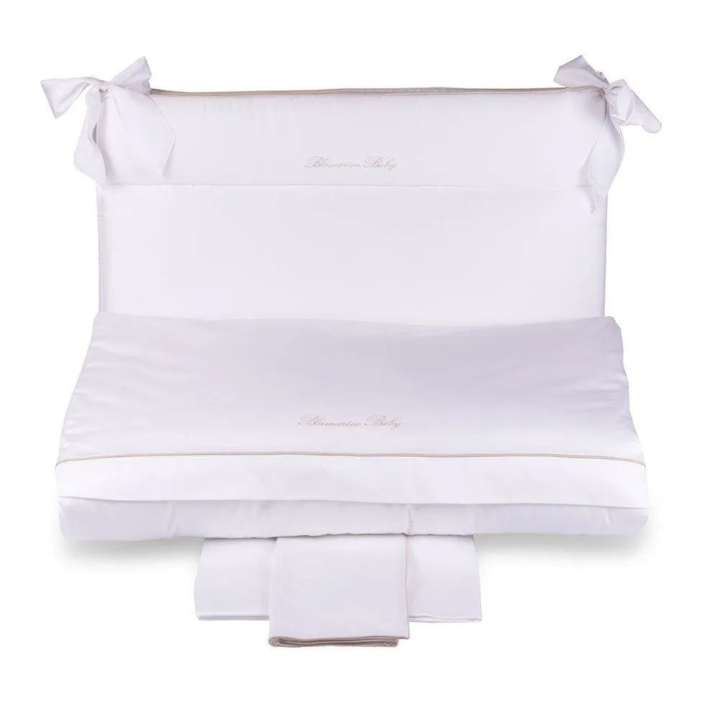 Completo copripiumino 5 pezzi per lettino Baby Blu Blumarine