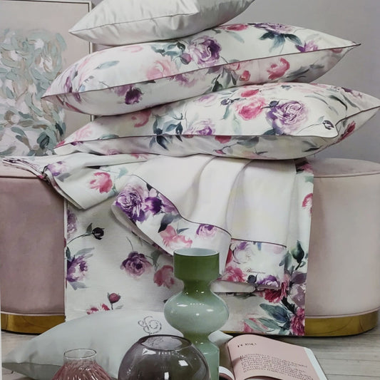 Confezione completo lenzuola matrimoniale Blumarine Biancofiore Home Collection