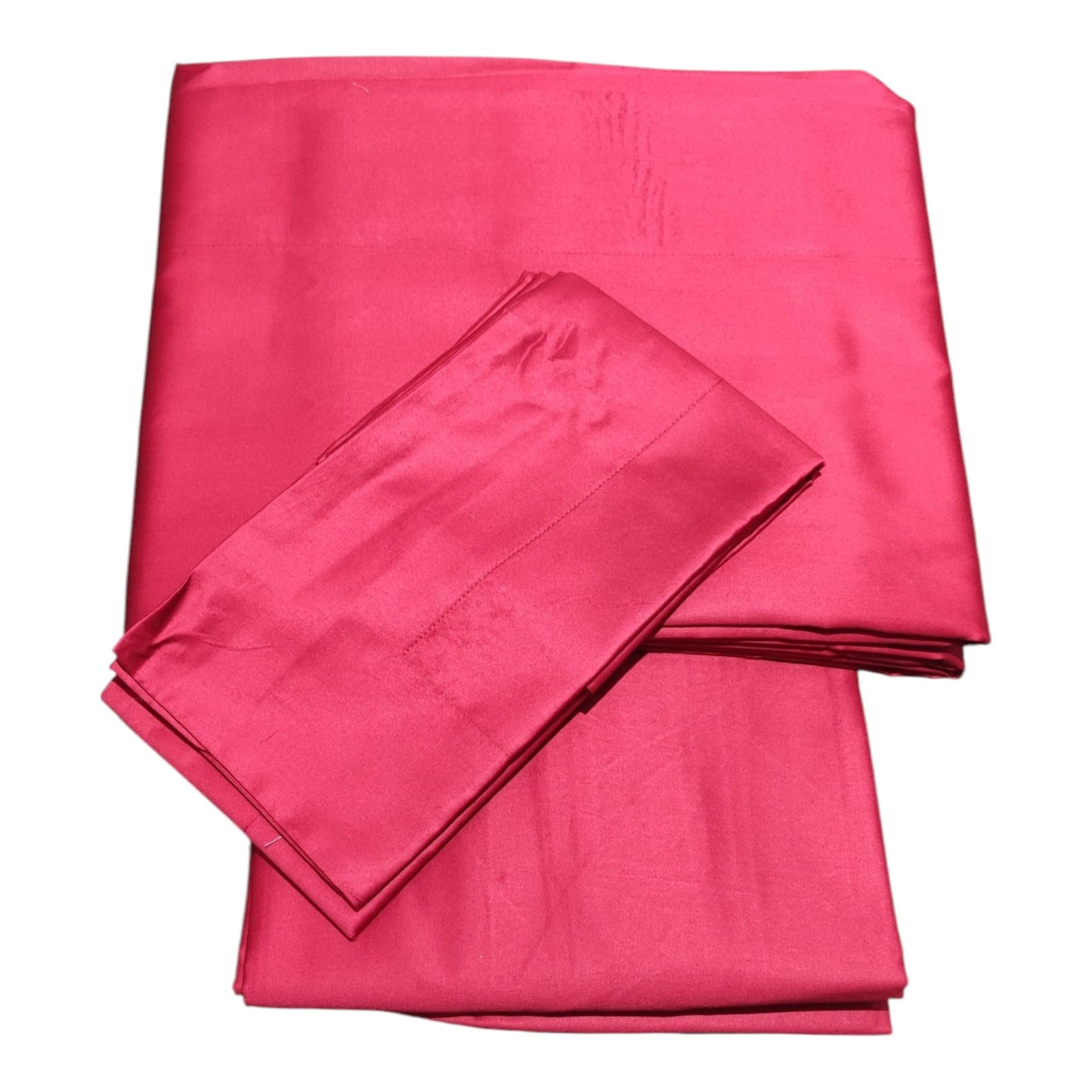 Lenzuola matrimoniali in raso di cotone Dea F11 colore fucsia 20