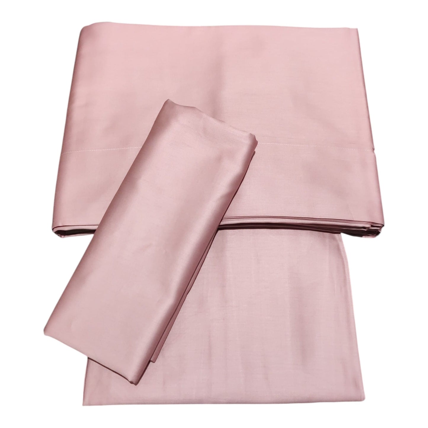 Completo lenzuola matrimoniale Dea F11 300 TC colore rosa cipria 12