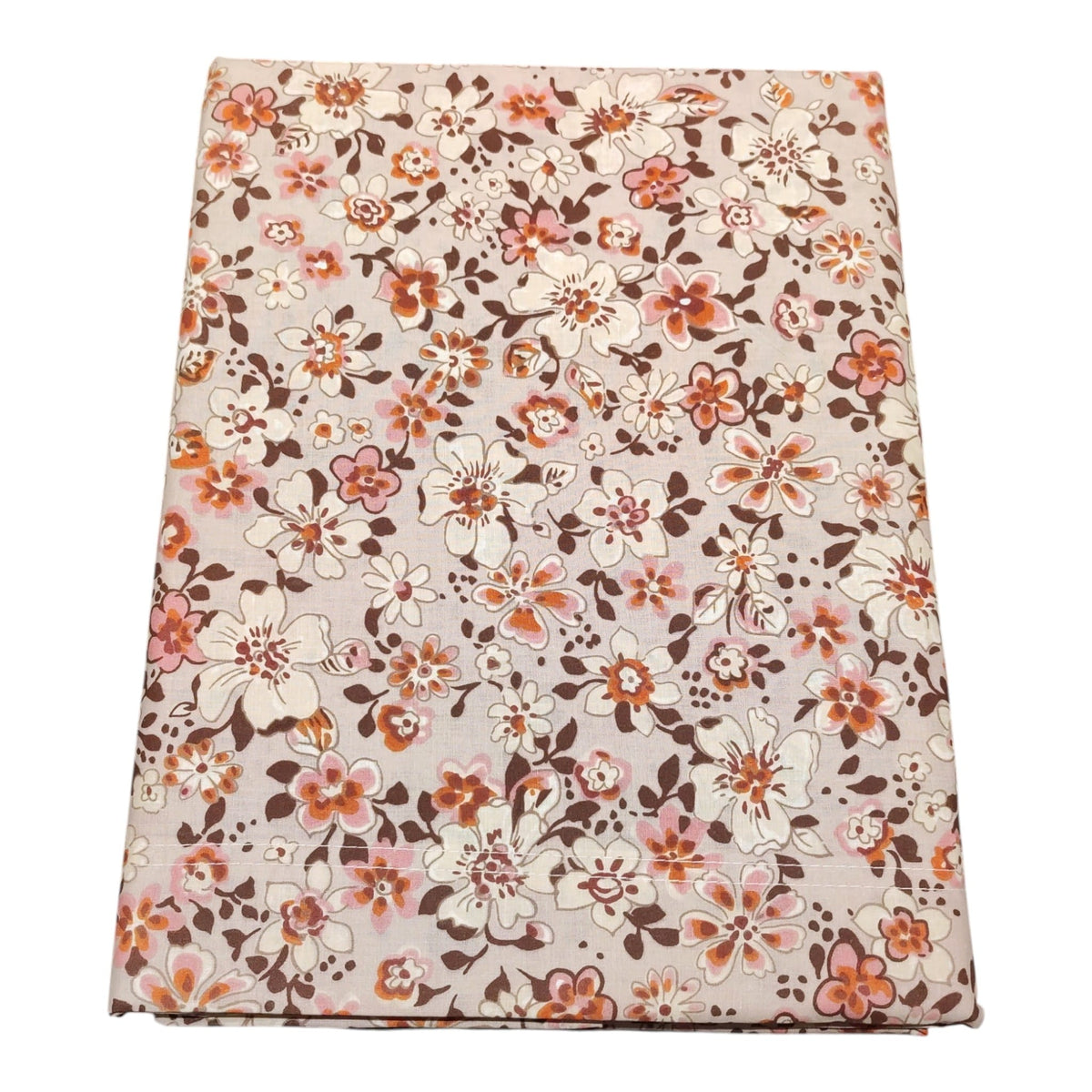 Completo letto matrimoniale Riviera Consiglia rosa in cotone con fiori