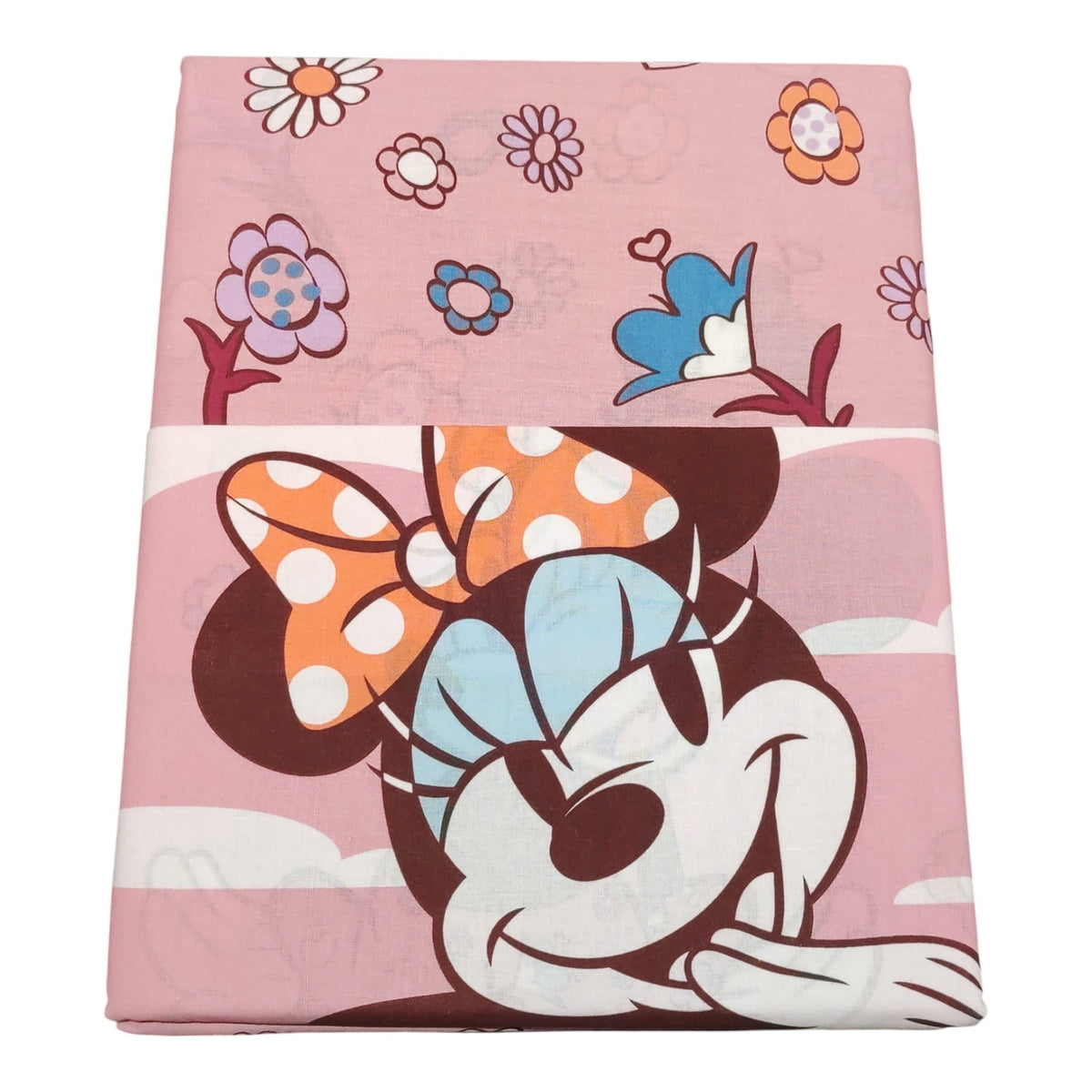 Completo lenzuola singolo Minnie Love Disney rosa etichetta prodotto