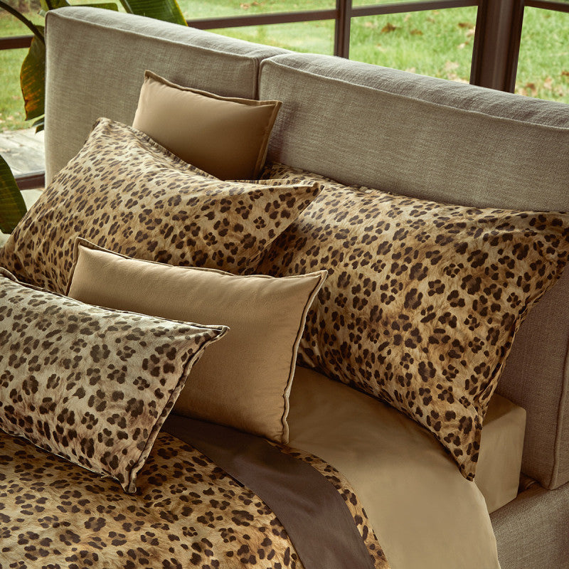 Federe Fazzini Tabby animalier in percalle di puro cotone