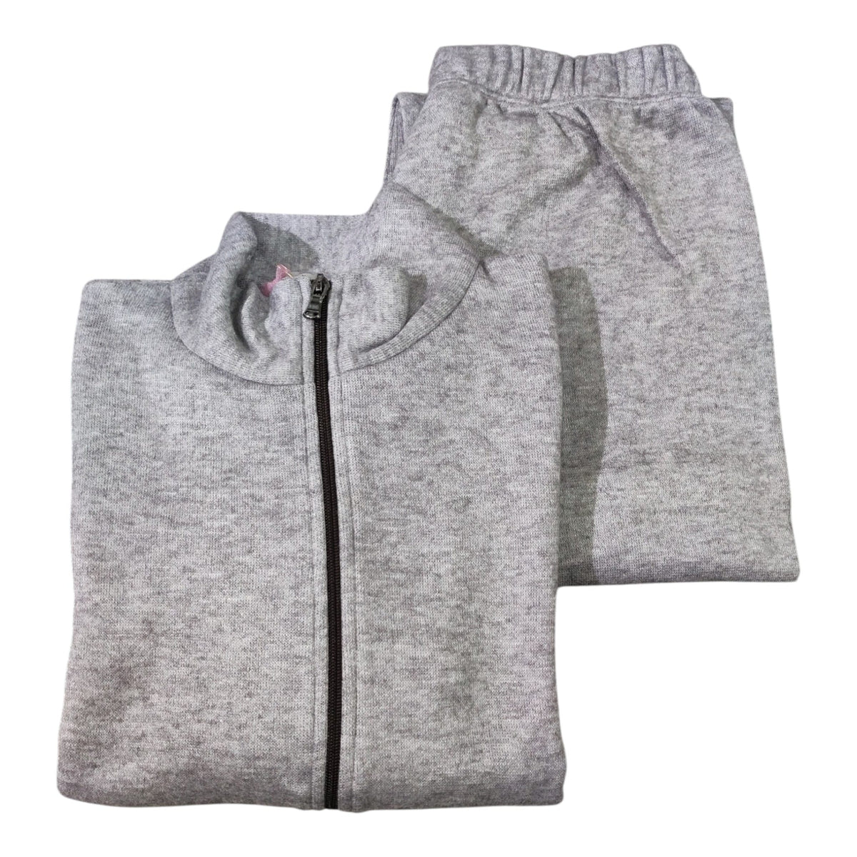 Tuta donna Fida Lingerie I2784 grigia con felpa full zip e pantalone lungo