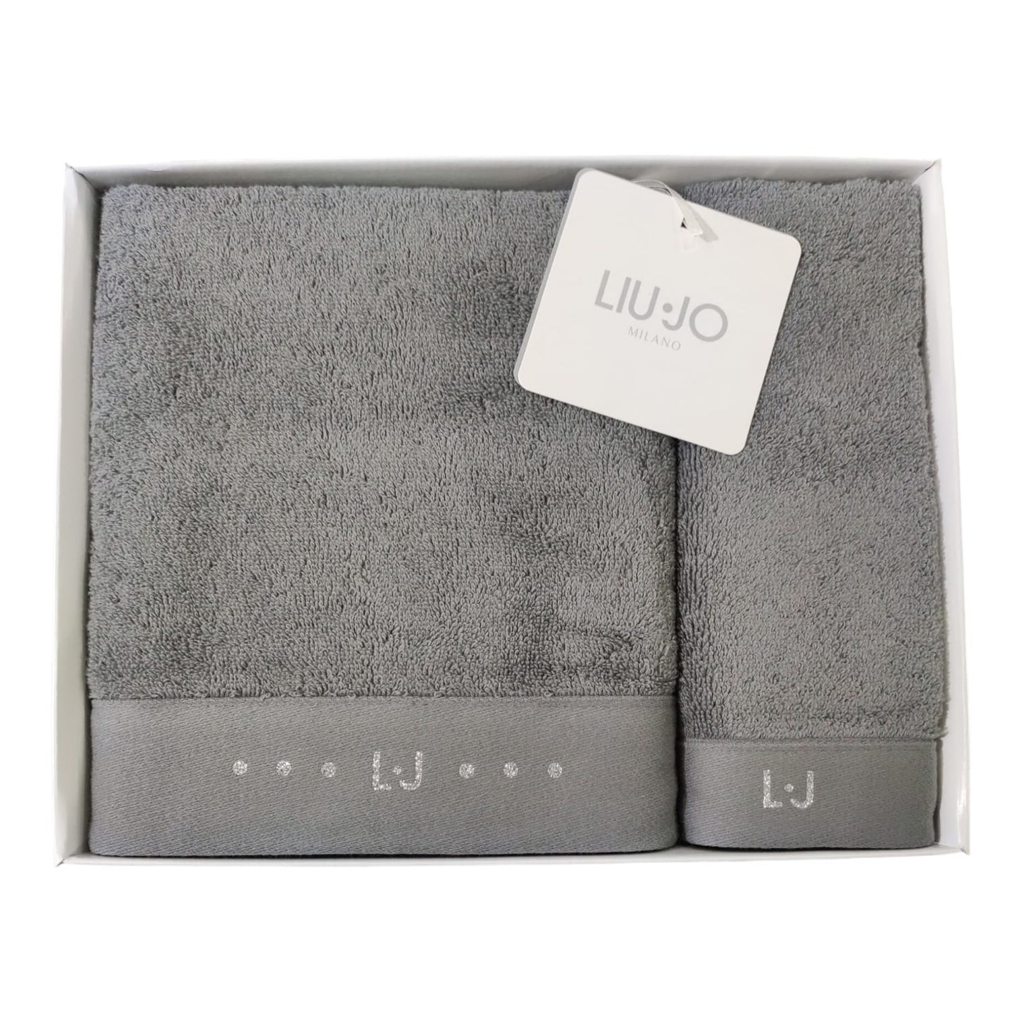 Set 1 asciugamano e 1 ospite Chains Liu Jo Home