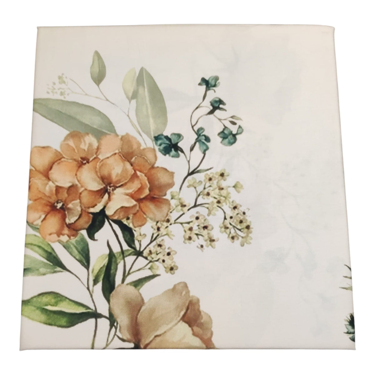 Dettaglio dei bouquet floreali sulle lenzuola Sibilla Neith