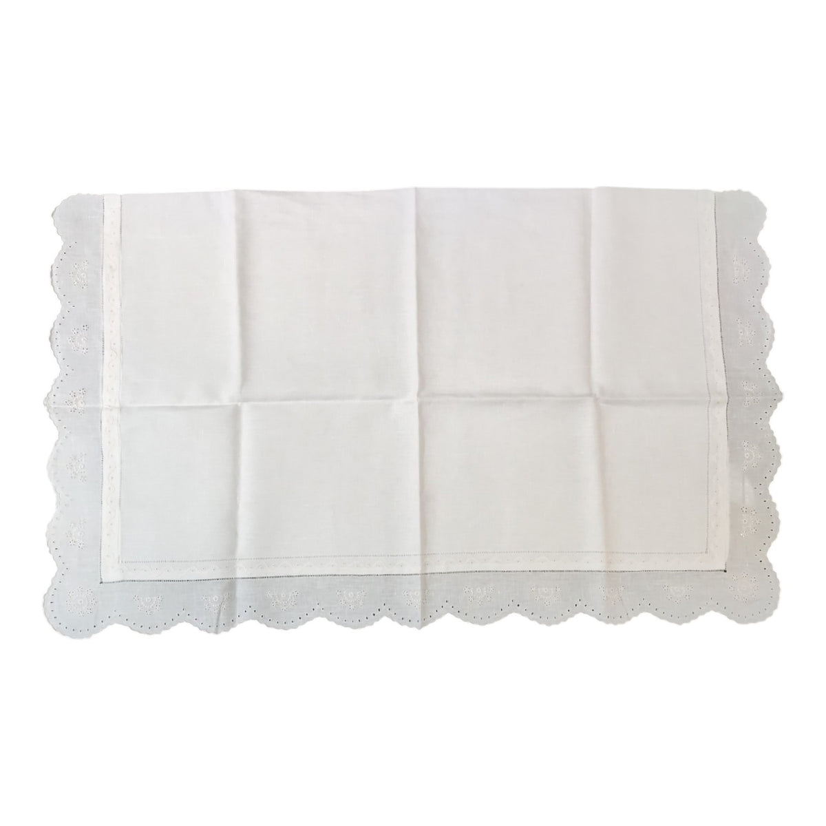 Lenzuolo Matrimoniale Bellora 7378 Filo Seta Bianco Ricamato