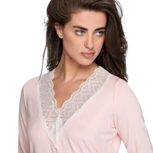 Modella con pigiama donna Liu Jo elegante con dettagli in pizzo