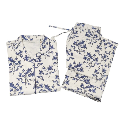 Pigiama donna Maryhome 6P86023 con maglia e pantalone lungo fantasia floreale