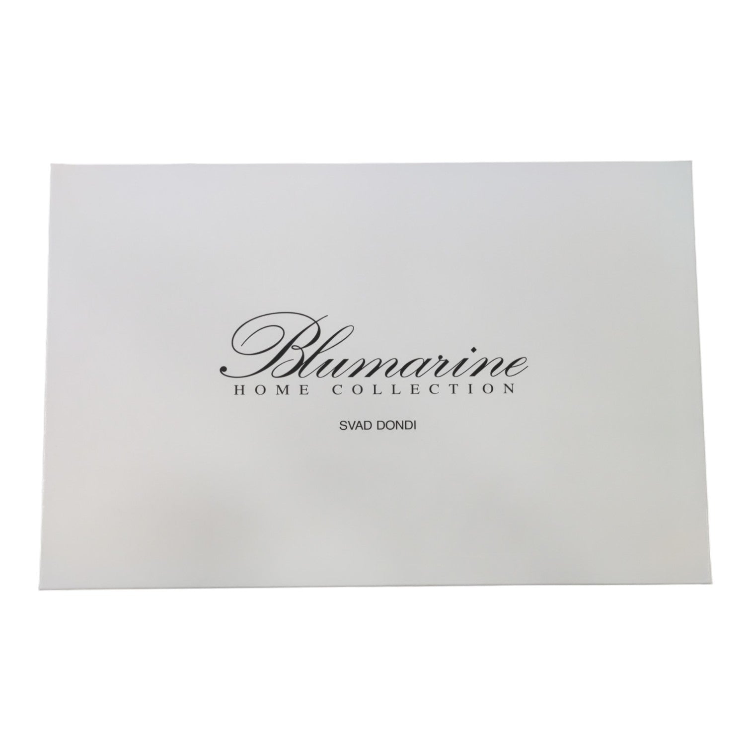 Completo lenzuola matrimoniale Blumarine Home Stile Blu in percalle di cotone 200 TC con federe a sacchetto e monogramma B ricamato