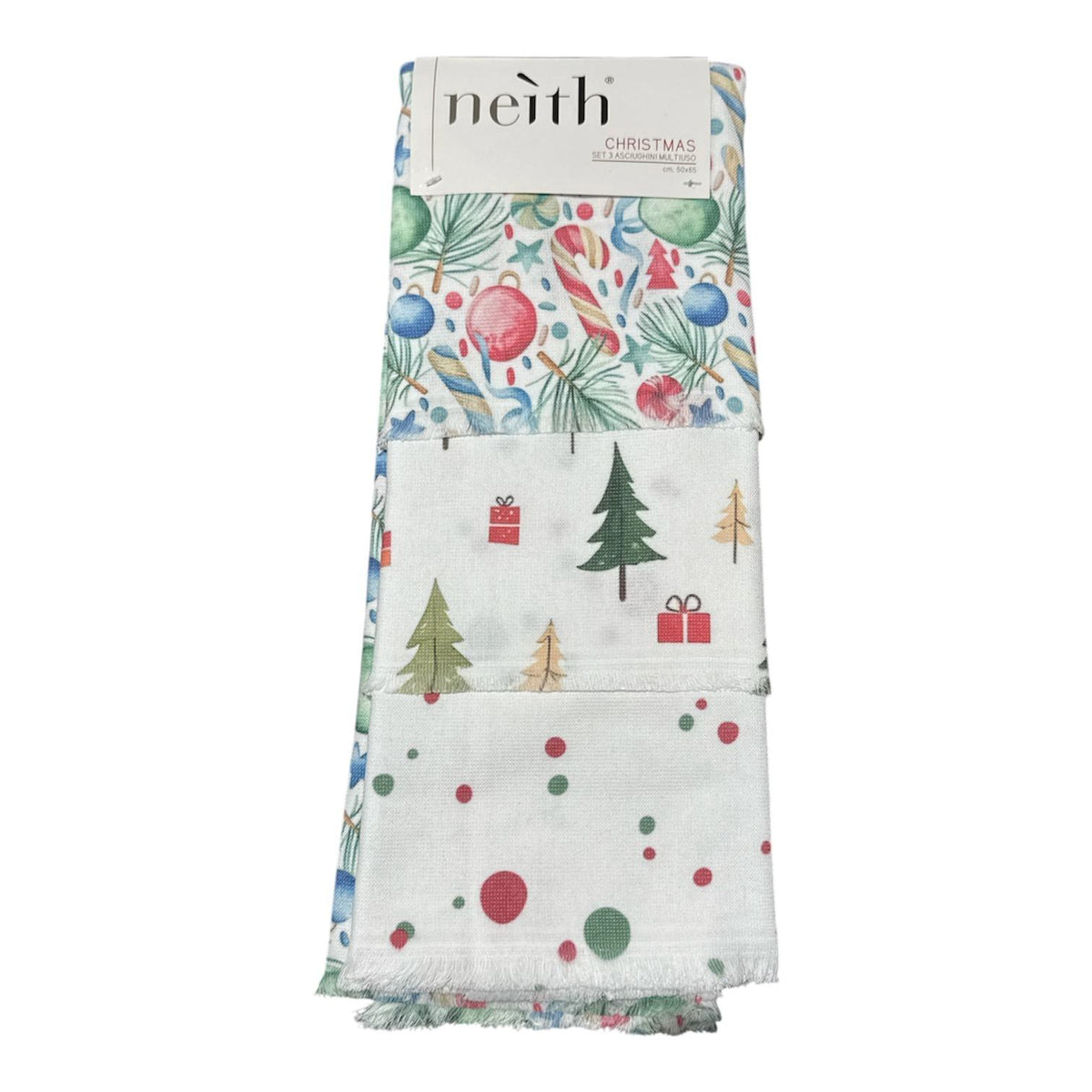 Asciughini cucina Natale Neith ME3430 con pupazzi di neve
